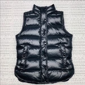 J.Crew Black Puffer Vest, M